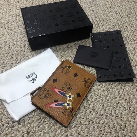 MCM Other - MCM Cognac Keychain Cardholder Wallet